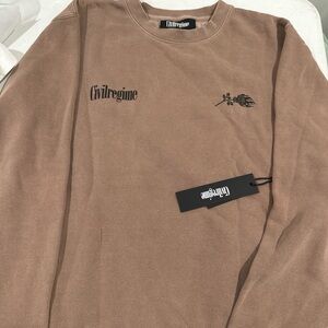 Civil Regime Burns Eternal Independent Crewneck sweatshirt Pigment Clay